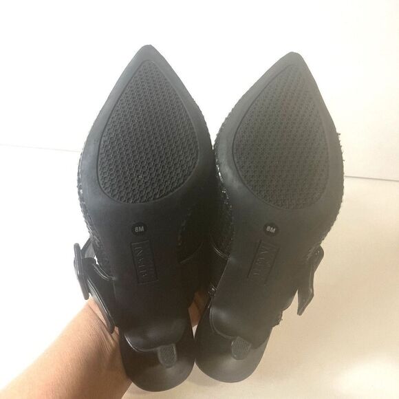 Alfani Step n Flex Womens 8 M Black Synthetic Stiletto Heels Slide Sandals Shoes - Picture 11 of 11